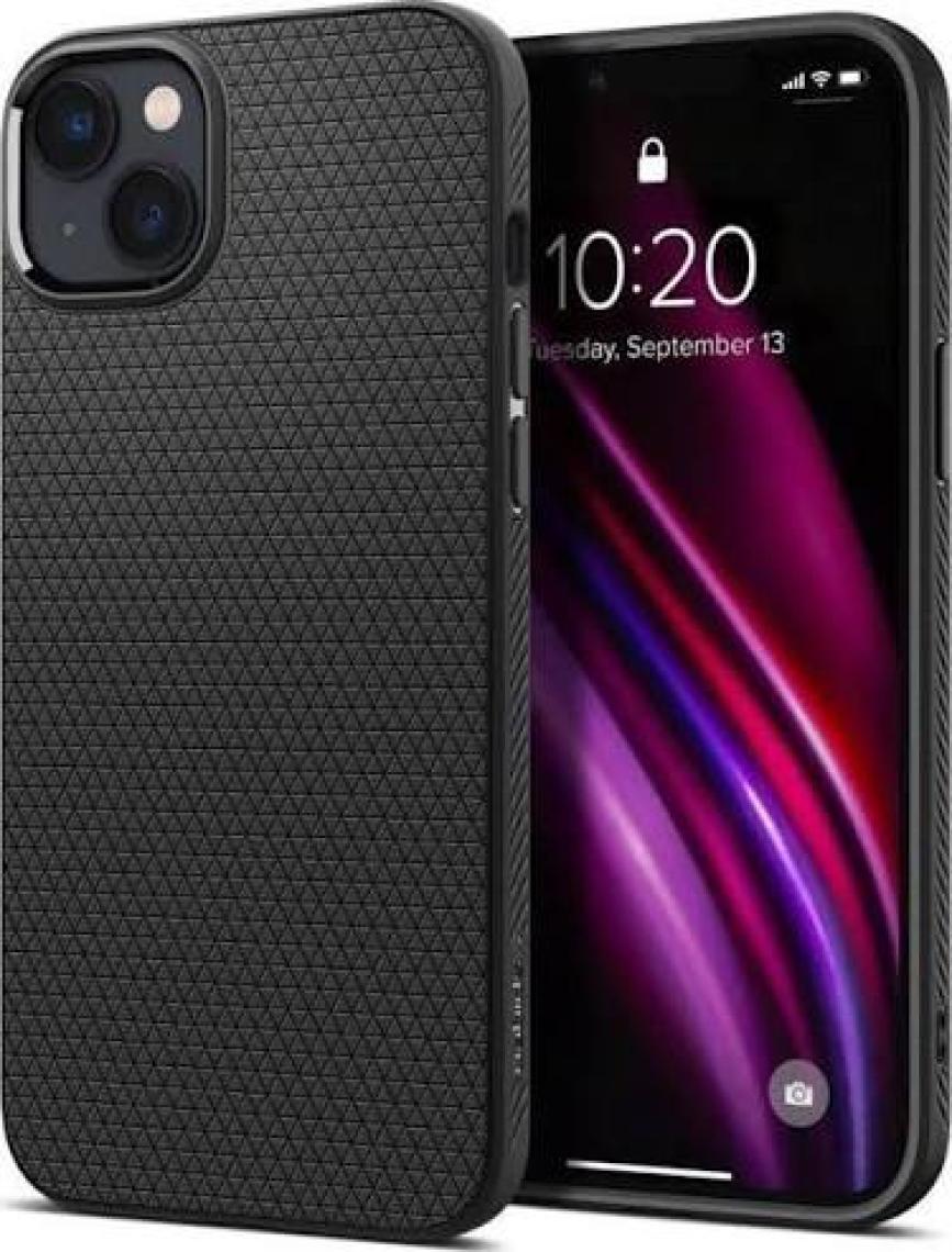 Spigen iPhone 14 Plus Kılıf Liquid Air Matte Black - ACS04891