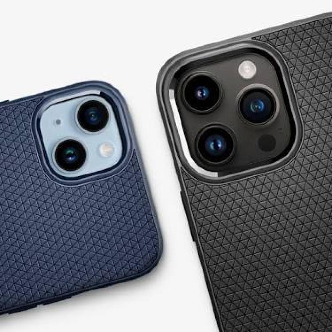 Spigen iPhone 14 Plus Kılıf Liquid Air Matte Black - ACS04891