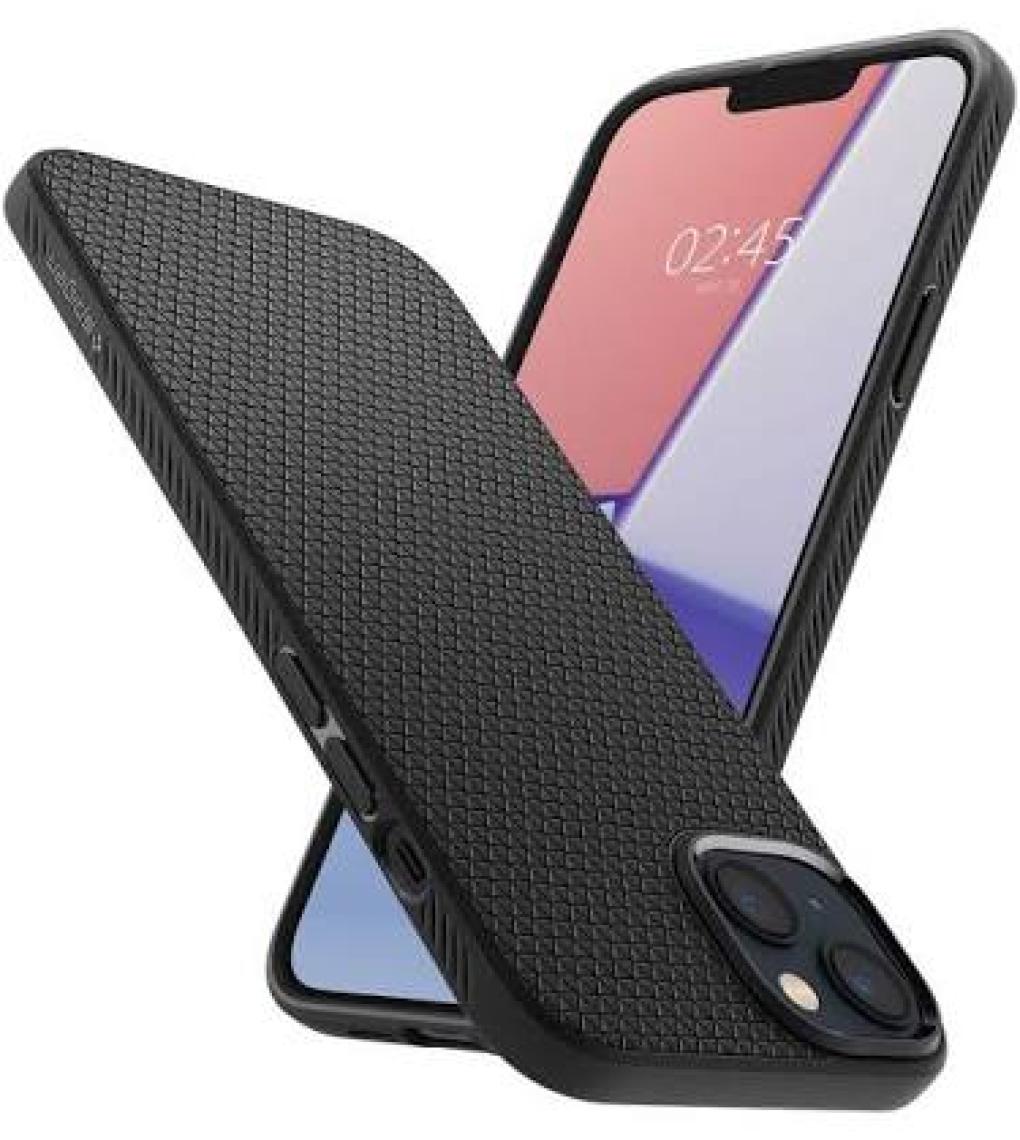 Spigen iPhone 14 Plus Kılıf Liquid Air Matte Black - ACS04891