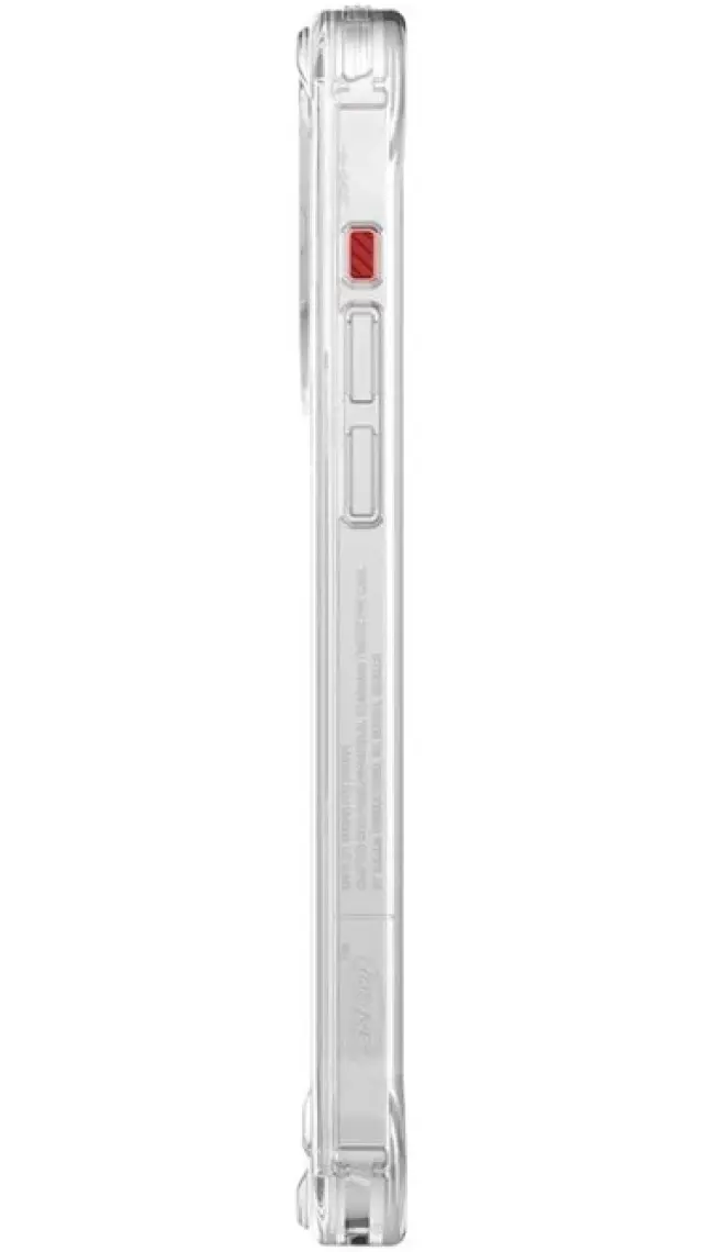 Skinarma iPhone 15 Pro Uyumlu Kılıf Skinarma Magsafe Şarj Özellikli Yazı Desenli Airbagli Orion Kapak Şeffaf