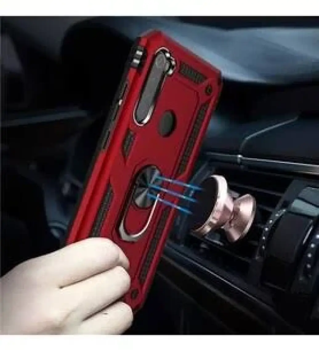Kvy Xiaomi  Redmi Note 8 Yüzüklü Standlı Vega Kılıf