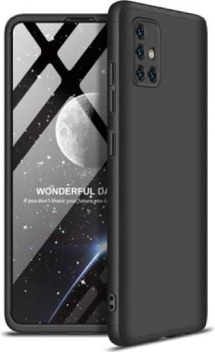 Case 4U A51 Kılıf Kamera Korumalı Içi Kadife Logosuz Mara Lansman Silinebilir Kılıf Siyah