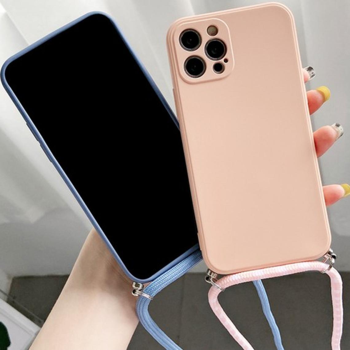 Vivo S21 ile Uyumlu Ipli Boyun Askılı Silikon Kılıf Dulcet Epiphany Kılıf Siyah