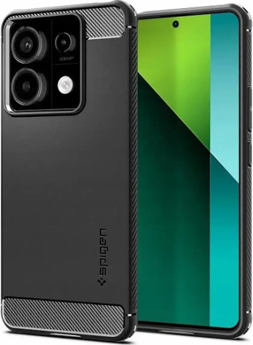Spigen Xiaomi Redmi Note 13 Pro 5G / POCO X6 5G Kılıf Rugged Armor Matte Black - ACS07254