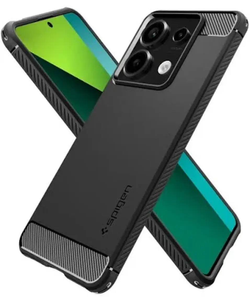 Spigen Xiaomi Redmi Note 13 Pro 5G / POCO X6 5G Kılıf Rugged Armor Matte Black - ACS07254