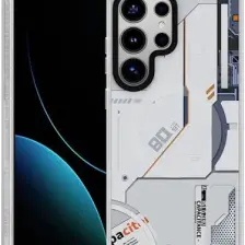 Galaxy S25 Ultra Kılıf Magsafe Şarj Özellikli Benks Dynamic Mecha Serisi Kapak Beyaz