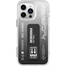 Skinarma iPhone 14 Pro Max Uyumlu Kılıf Skinarma Standlı Şeffaf Tasarımlı Taihi Kobai Kapak