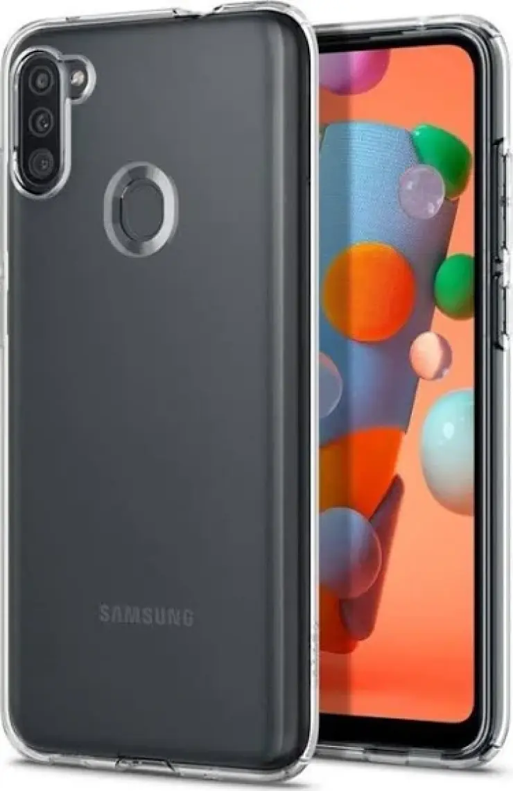 Spigen Galaxy M11 / A11 Kılıf Liquid Crystal 4 Tarafı Tam Koruma Crystal Clear - ACS00856