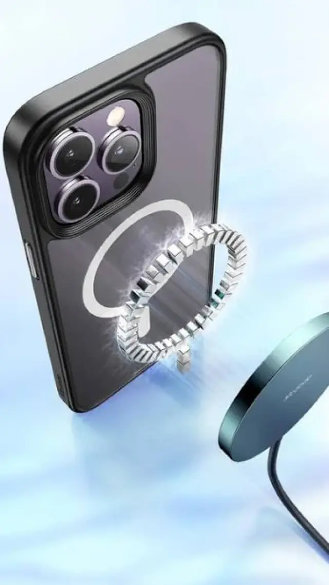 Mcdodo Iphone 14 Pro Uyumlu Mat Siyah Magsafe Kılıf PC-3102