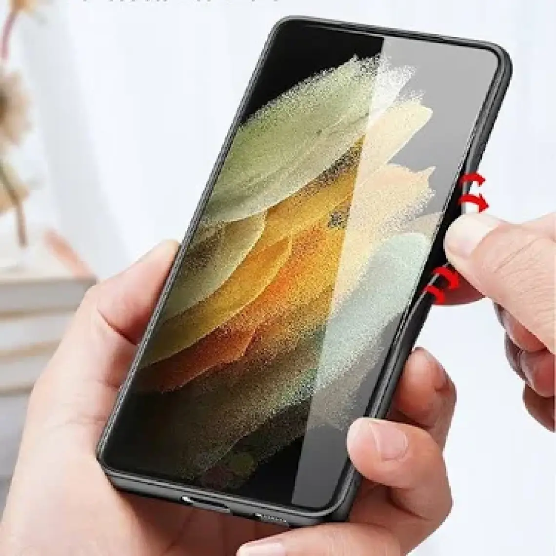 Dux Ducis Sm Galaxy S21 Ultra Kılıf  Fino Series Premium Arka Koruma Kılıf DUX-34056