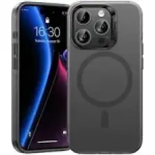 Benks Apple iPhone 15 Pro Max Uyumlu Magsafe Şarj Özellikli Lucid Armor Kılıf Gri