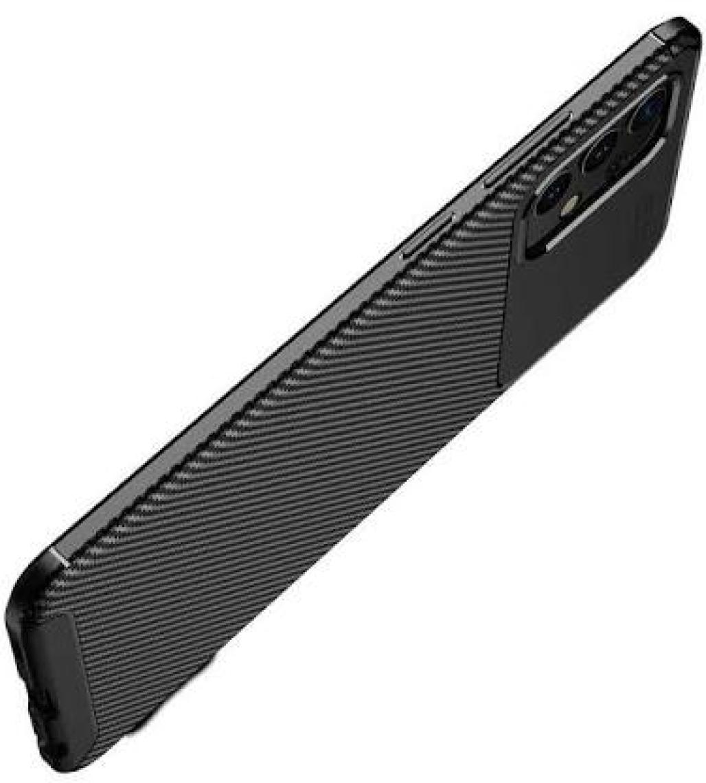 Case 4U A32 4G Uyumlu Kılıf Rugged Armor Karbon Desenli Lüx Negro Silikon Arka Kapak Kahverengi