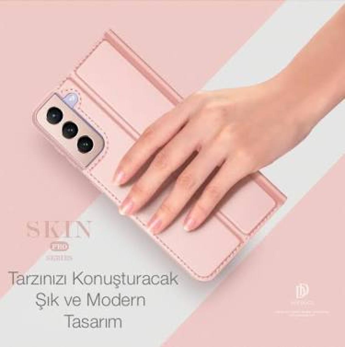 Dux Ducis Sm Galaxy S21 Plus Kılıf Kapaklı Flip Cover Kılıf Skinpro Series
