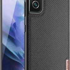 Dux Ducis Fino Serisi Samsung Galaxy S22 Plus Kılıf Premium Dokuma Silikon Kılıf