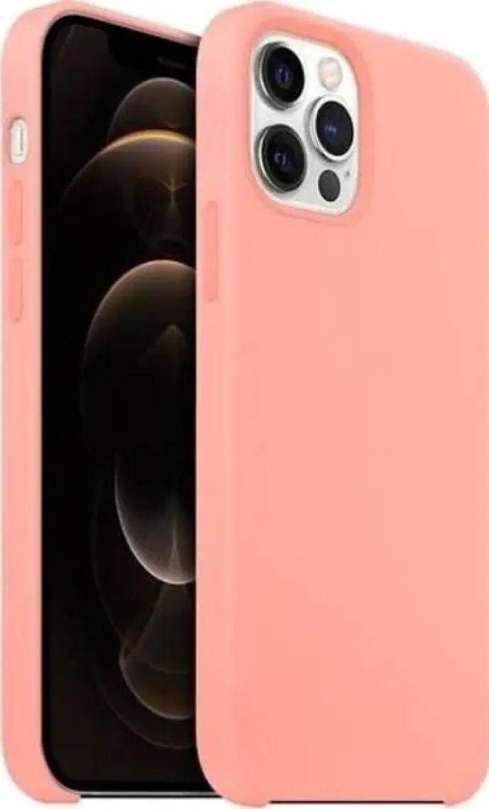 Buff iPhone 12 Pro Max Rubber Fit Kılıf Pink Sand