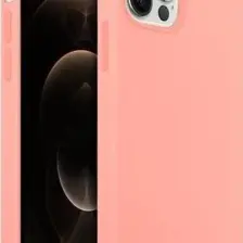 Buff iPhone 12 Pro Max Rubber Fit Kılıf Pink Sand