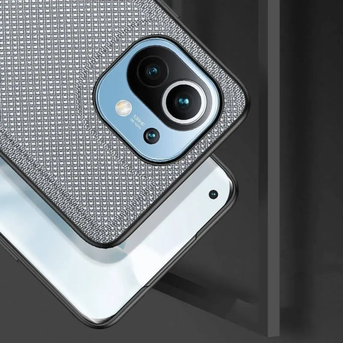 Dux Ducis Fino Serisi Xiaomi Mi 11 Kılıf Premium Dokuma Silikon Kılıf