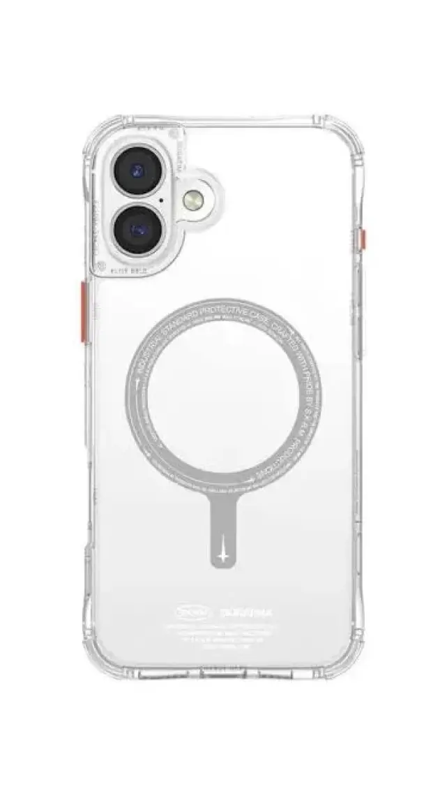 Skinarma iPhone 16 Uyumlu Kılıf Skinarma Şeffaf Airbag Tasarımlı Magsafe Şarj Özellikli Saido Kapak Siyah