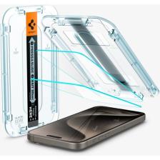 Spigen iPhone 15 Pro Cam Ekran Koruyucu Kolay Kurulum GLAS.tR EZ Fit Slim HD (2 Adet) - AGL06892