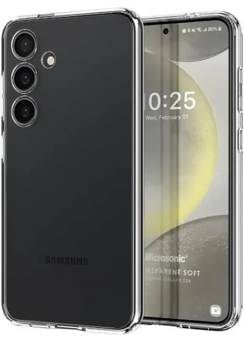 Microsonic Samsung Galaxy S24 Kılıf Transparent Soft Şeffaf