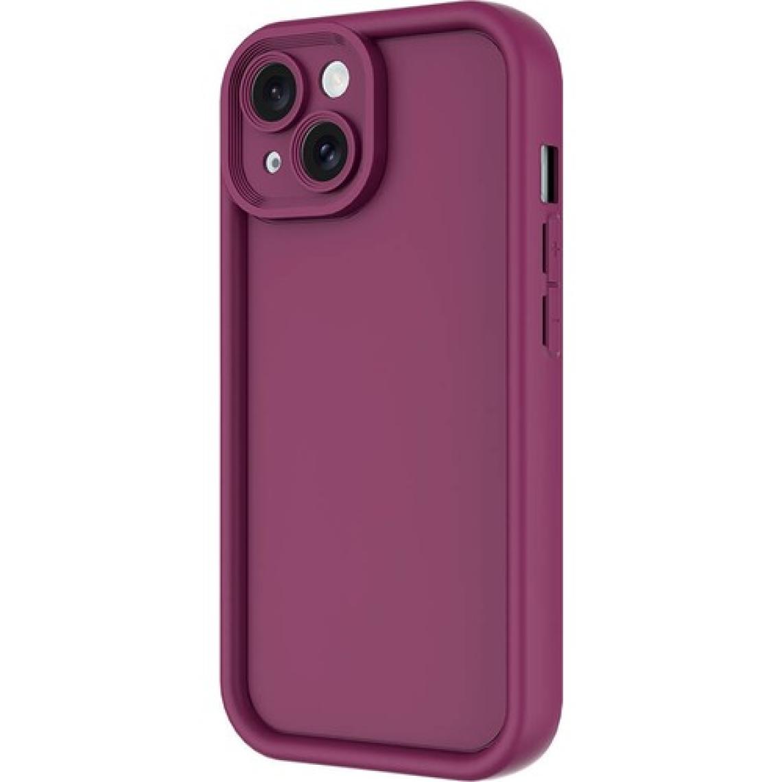 Alan Tech iPhone 14 Uyumlu Alt Kılıf Kamera Korumalı Zore Ananas Kapak-Kahverengi