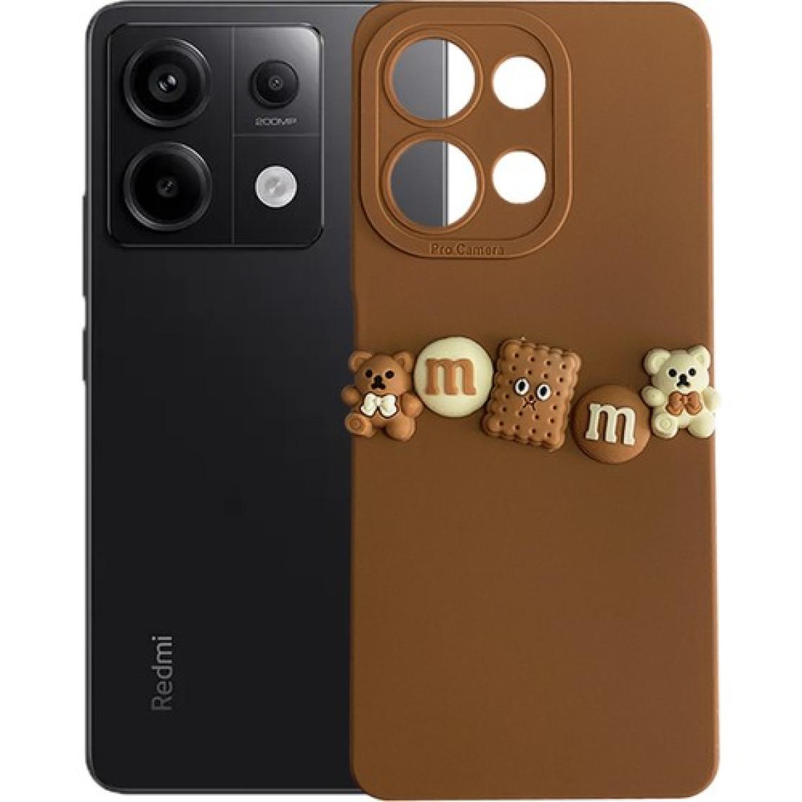 DEİLMİ Xiaomi Redmi Note 13 Pro 5g Kılıf 3D M Bear Kamera Korumalı Silikon Kapak