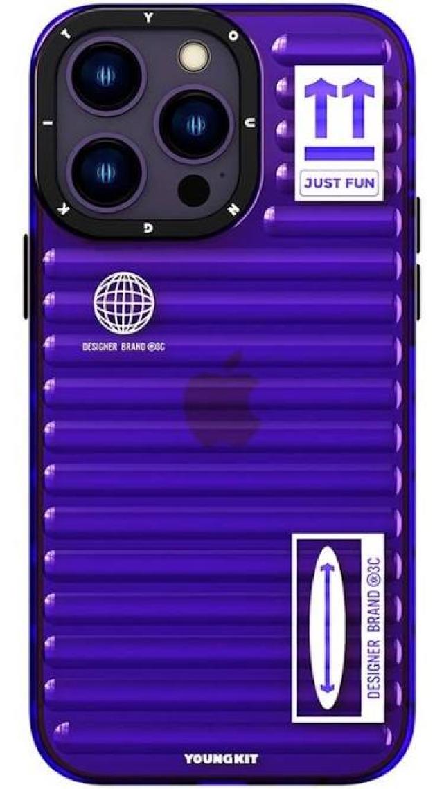 YoungKit iPhone 14 Pro Max Uyumlu Kılıf Şeffaf Renkli Tasarım Youngkit Fluorite Serisi Kapak