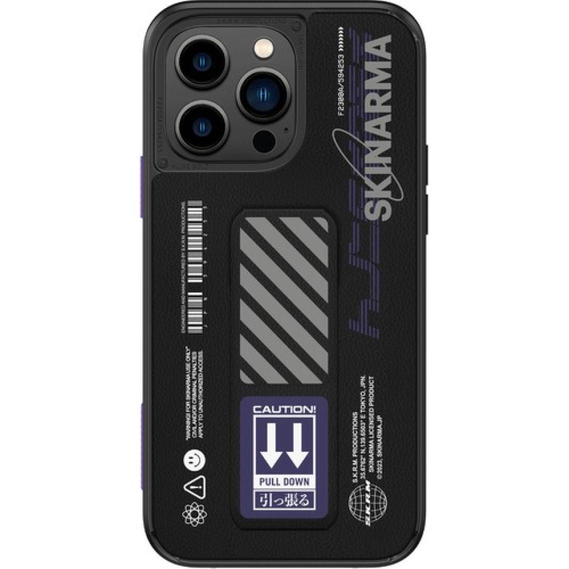Skinarma iPhone 14 Pro Max Uyumlu Kılıf Skinarma Standlı Deri Görünümlü Shingoki Kapak