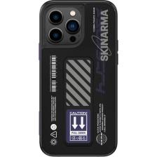 Skinarma iPhone 14 Pro Max Uyumlu Kılıf Skinarma Standlı Deri Görünümlü Shingoki Kapak