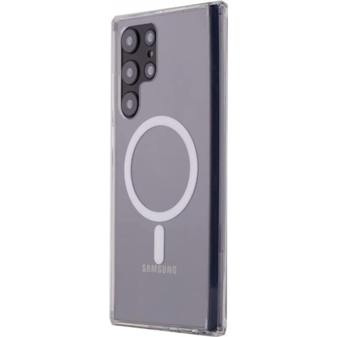 HappyCase  Samsung Galaxy S22 Ultra Kılıf Magneticsafe Şeffaf Silikon - Şeffaf