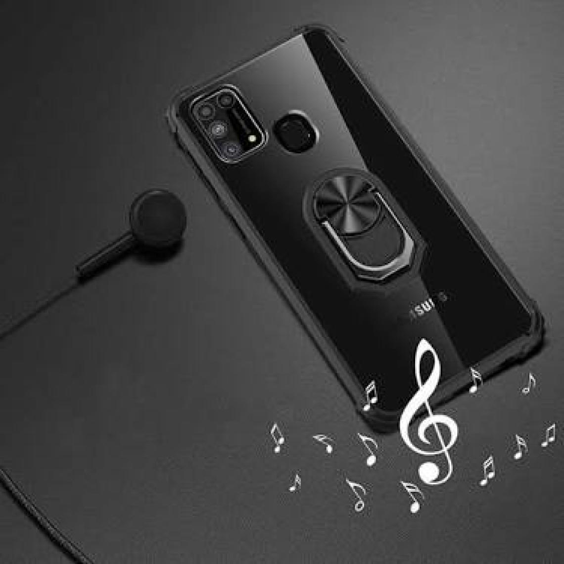 Fibaks Samsung Galaxy M31 Military Armor Tank Zırh Arkası Şeffaf Köşe Korumalı Mola Kapak