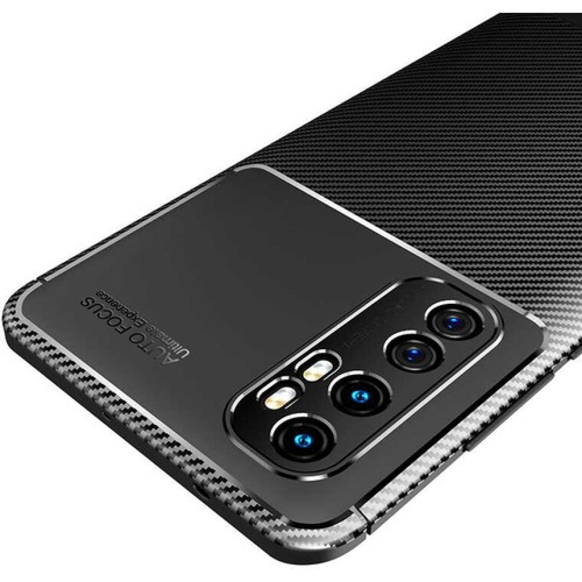 Kvy Xiaomi Mi Note 10 Lite Karbon Görünüm Negro Silikon Kılıf