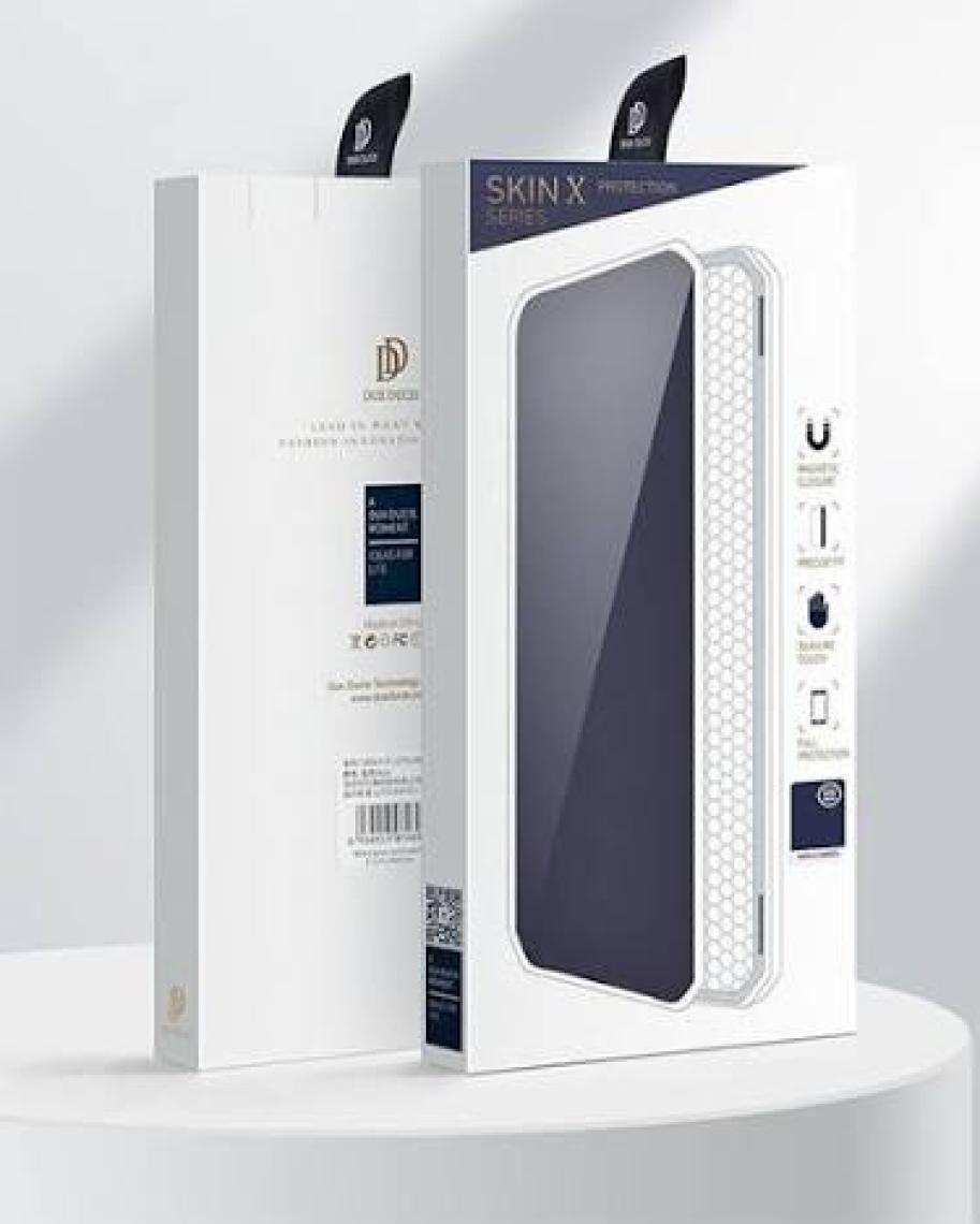 Dux Ducis Apple iPhone 12-12 Pro Kılıf Mıkantıslı Kapaklı  Flip Cover Kılıf Skin x Series Flip Case AL-33931 Siyah