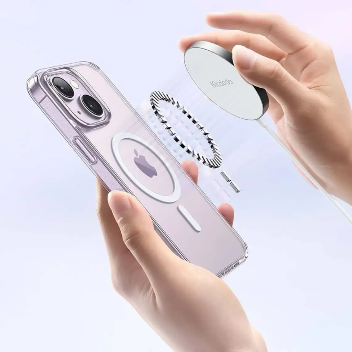 Mcdodo Apple iPhone 14 Pro Max Uyumlu Şeffaf Magsafe Kılıf PC-3093