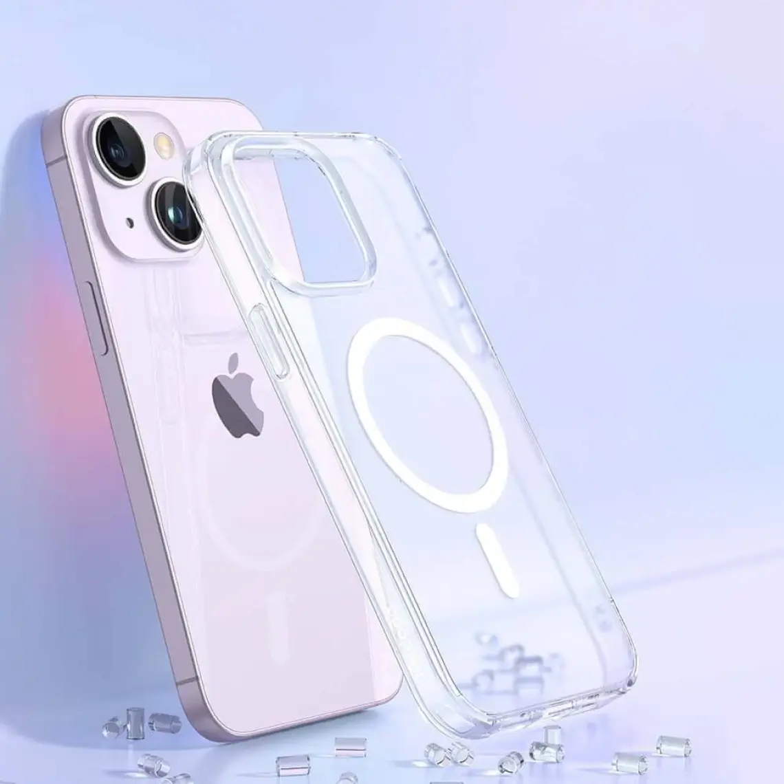 Mcdodo Apple iPhone 14 Pro Max Uyumlu Şeffaf Magsafe Kılıf PC-3093