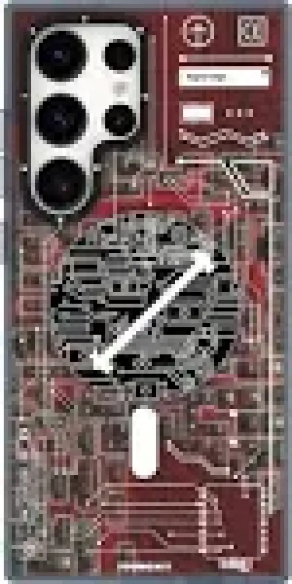 YoungKit Galaxy S24 Ultra Uyumlu Kılıf Magsafe Şarj Özellikli Youngkit Technology Serisi Kapak Kırmızı