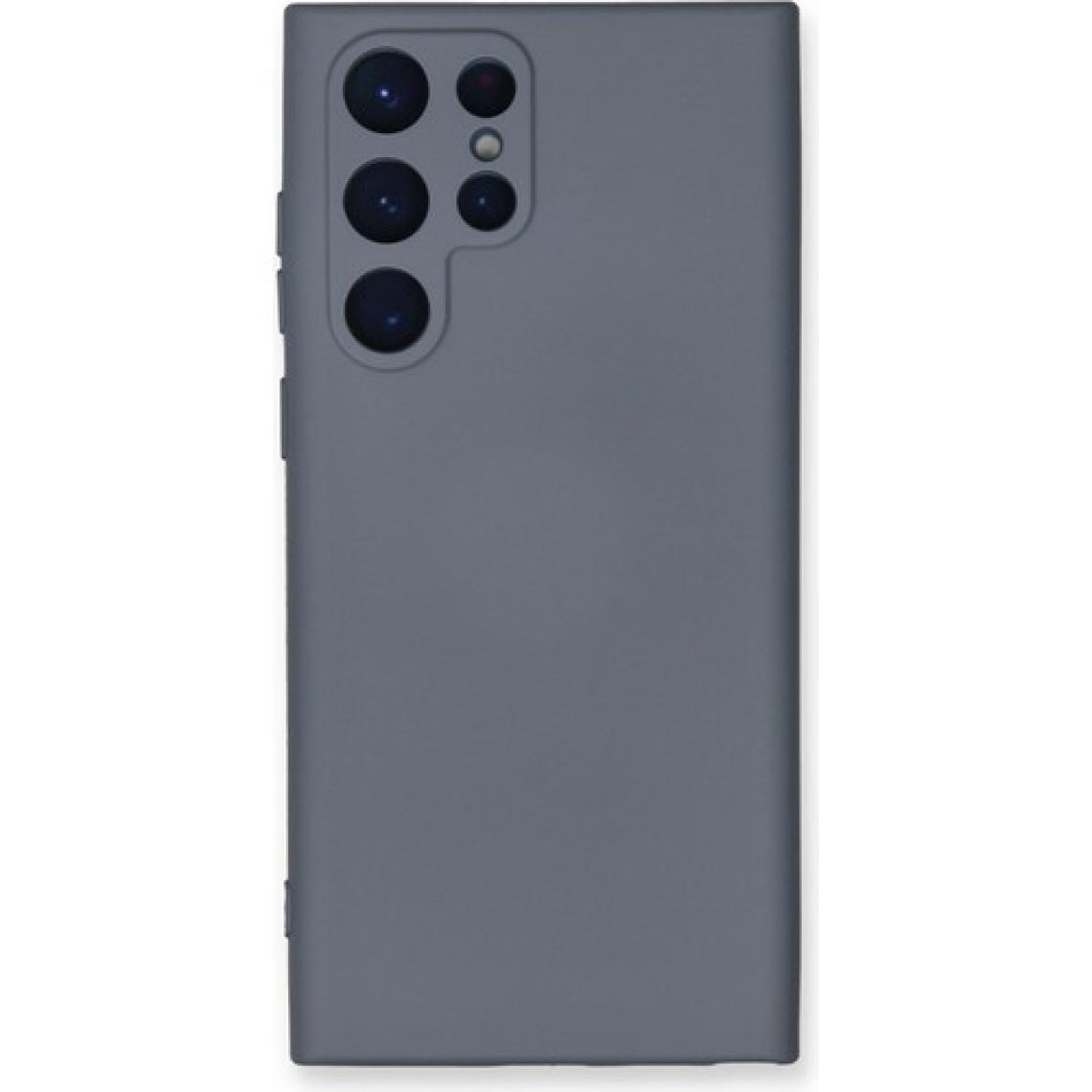 HappyCase Samsung Galaxy S23 Ultra Kılıf Lansman Nano Içi Kadife  Silikon - Gri