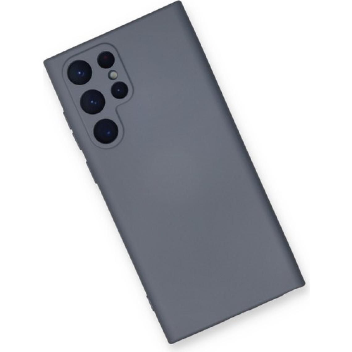 HappyCase Samsung Galaxy S23 Ultra Kılıf Lansman Nano Içi Kadife  Silikon - Gri
