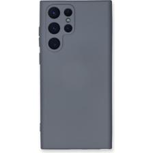 HappyCase Samsung Galaxy S23 Ultra Kılıf Lansman Nano Içi Kadife  Silikon - Gri