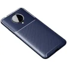 Fibaks Xiaomi Poco F2 Pro Kılıf Rugged Armor Darbe Emici Uzun Ömürlü Dayanıklı Parmak İzi Yapmaz Karbon Tasarım Negro Silikon Kapak