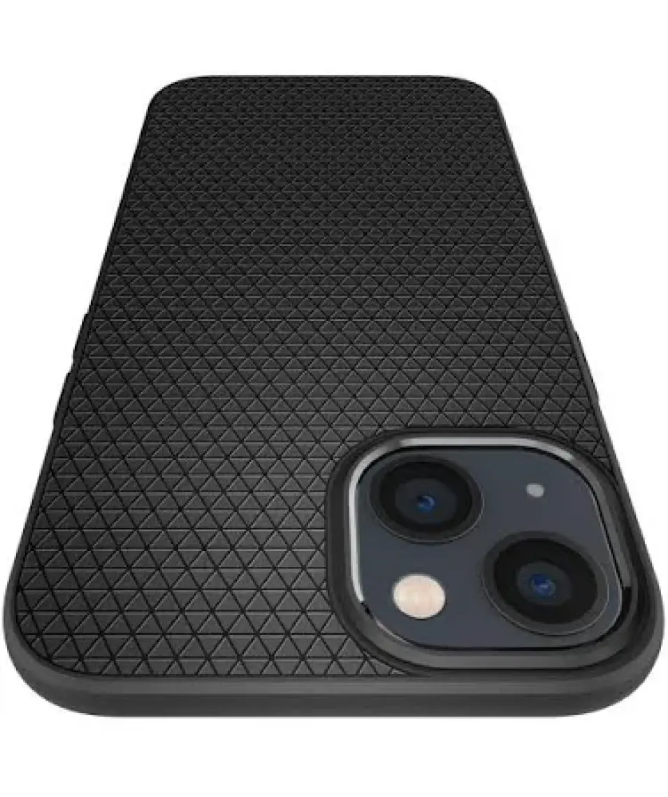 Spigen iPhone 13 Kılıf Liquid Air Matte Black - ACS03519