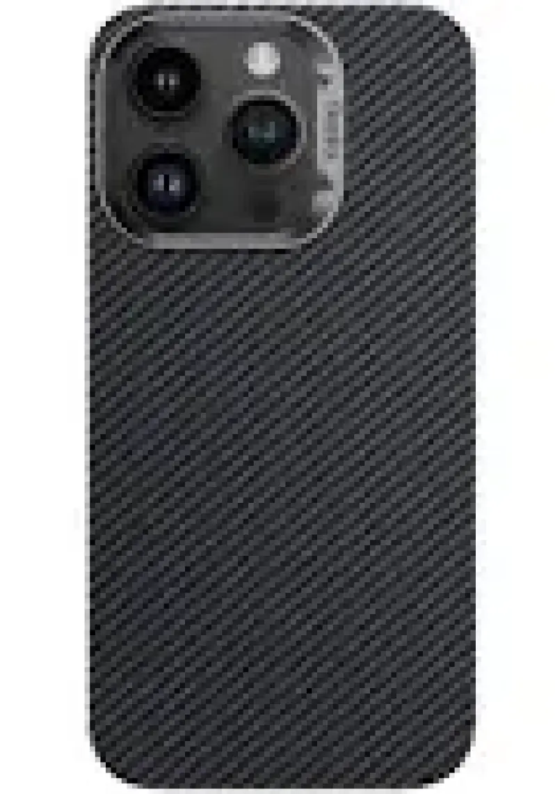 Benks iPhone 15 Pro Uyumlu Kılıf Magsafe Özellikli Karbon Fiber Benks Essential Armorair 600D Kevlar Kapak