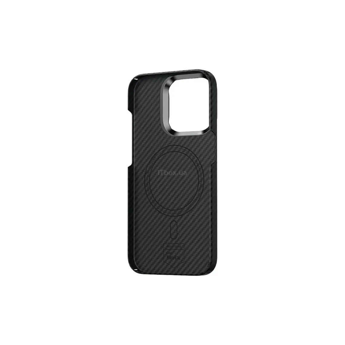 Benks iPhone 15 Pro Uyumlu Kılıf Magsafe Özellikli Karbon Fiber Benks Essential Armorair 600D Kevlar Kapak
