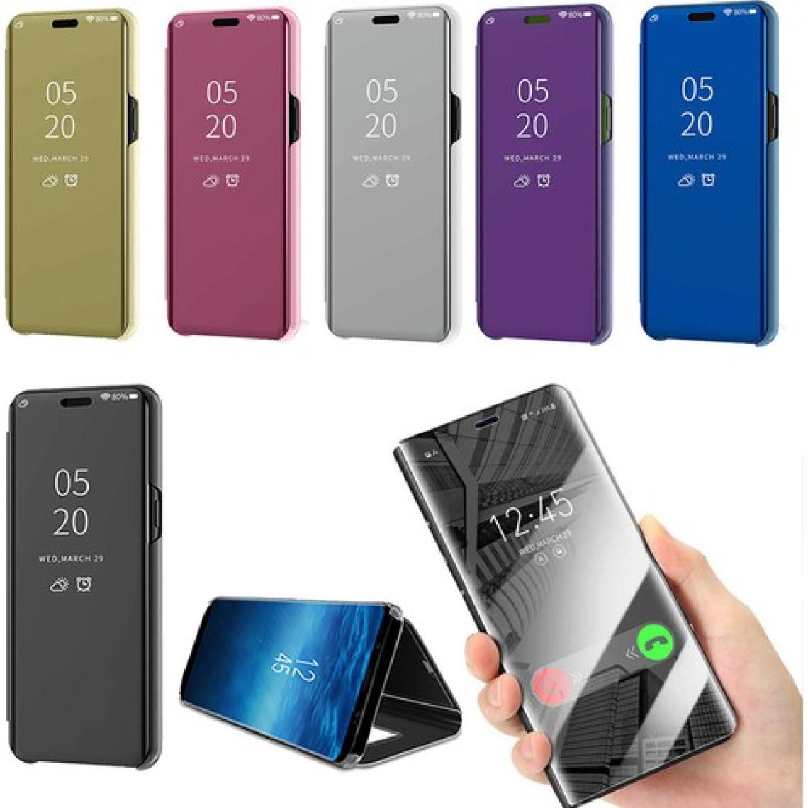 Smart Tech Samsung Galaxy A20S Aynalı Kapaklı Lüx Kılıf