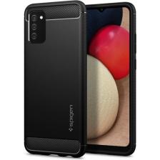 Spigen Galaxy F02s / M02s / A02s Kılıf Rugged Armor Matte Black - ACS03047
