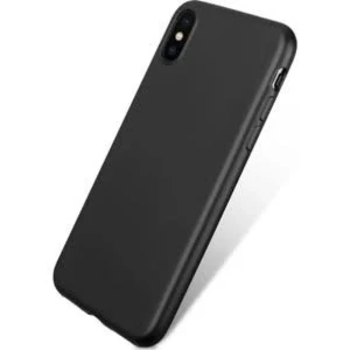 Case 4U Apple iPhone 6 Kılıf Klasik Mat Renkli Yumuşak Premier Silikon Siyah