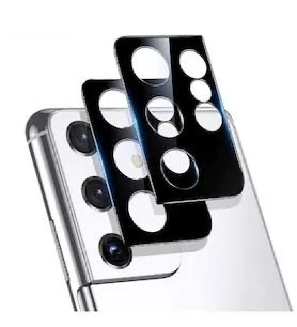 Samsung Galaxy S21 Ultra Kamera Lens Koruyucu Tam Çerçeve Tüm Yüzeyi Koruma Esnek Kırılmaz Temperli Nano Cam