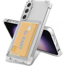 Dexmon Galaxy S24 Plus Kartlıklı Airbag Köşeli Silikon Kılıf Darbe Önleyici Kamera Korumalı Kapak