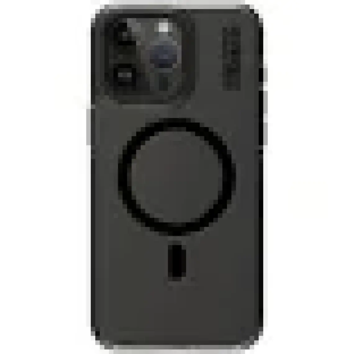 YoungKit iPhone 14 Pro Max Uyumlu Kılıf Magsafe Şarj Özellikli Şeffaf Youngkit Crystal Shield Kapak Siyah