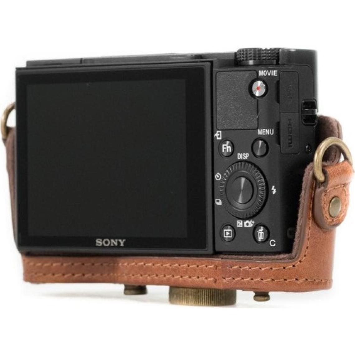 MegaGear Sony Dsc-Rx100VI, 100V, 100IV Gerçek Deri Kamera Çantası